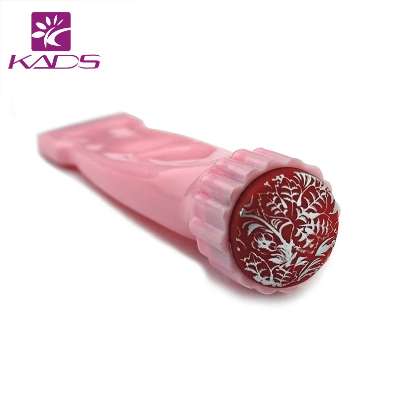 KADS Профессиональный Nail Art Стампер Скребок Набор DIY передача stamp Польский Маникюр пуансонов изображение борту МАРКИ + Скребки - изображение