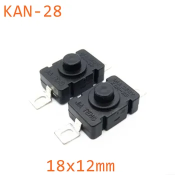 

20PCS/LOT Flashlight Switches Touch Push Button Switch AC/DC 250V 1.5A Size 18mm x 12mm (L*W) KAN-28