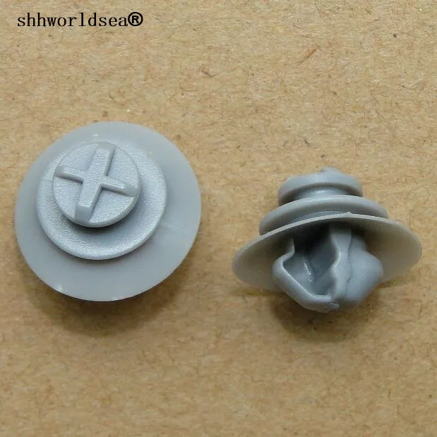 shhworldsea 100pcs car clip fasteners Door trim plate fixing clip for