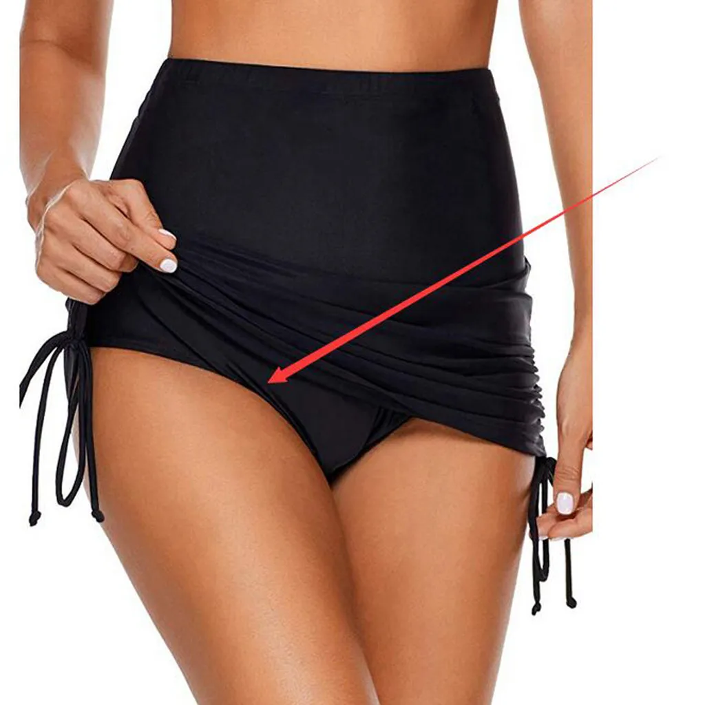 Женская летняя пляжная Сексуальная бандажная чистая эластичная плотная короткая юбка женская юбка плиссированная#190416