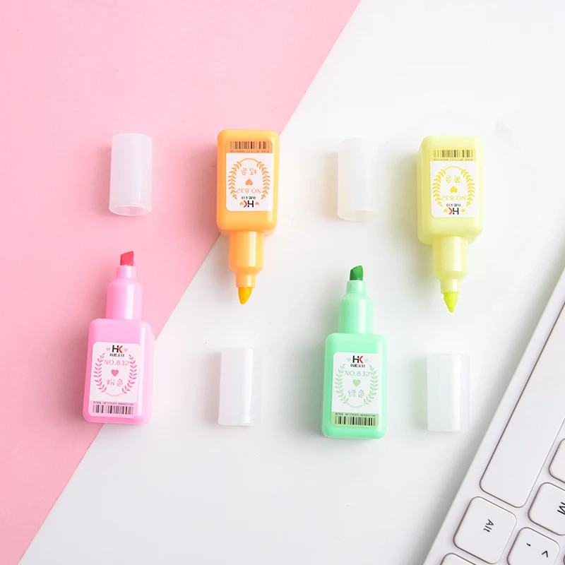 

Korea Creative Nail Polish Highlighter Candy Color Marker Color strokes Focus Mark Student Office Dedicated