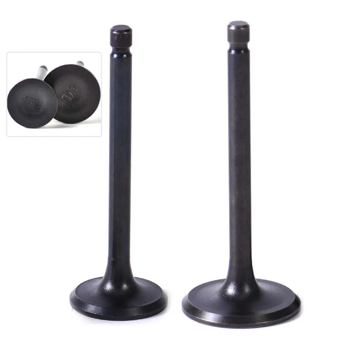 beler 1 Pair Set Dimgrey font b Motorcycle b font Metal Parts Accessories Intake Valve and