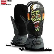 Мужские и женские детские лыжные перчатки водонепроницаемые сноубордические перчатки Зимняя рукавица Снежная Теплая Флисовая снегоход мото велосипед Велоспорт грелка для рук