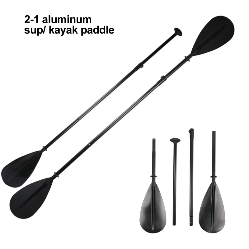 Heytur 1 في 2 الألومنيوم مجداف ل كاياك قارب قابل للنفخ لوح تزلج على الماء مجداف وقوف مجلس لتصفح ركوب الأمواج مجذاف T مقبض