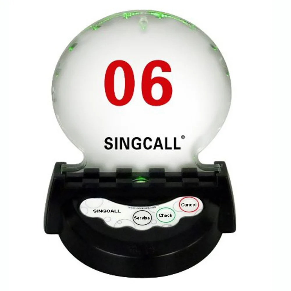 

SINGCALL Wireless Pager button for Hotel. table bell.APE930 new special of three-button pager.Monochromatic light.waterproof.