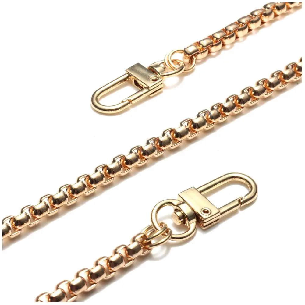 

Round Replacement Chain Flat For Handbag Purse Or Shoulder Strapping Bag Gold 6mm