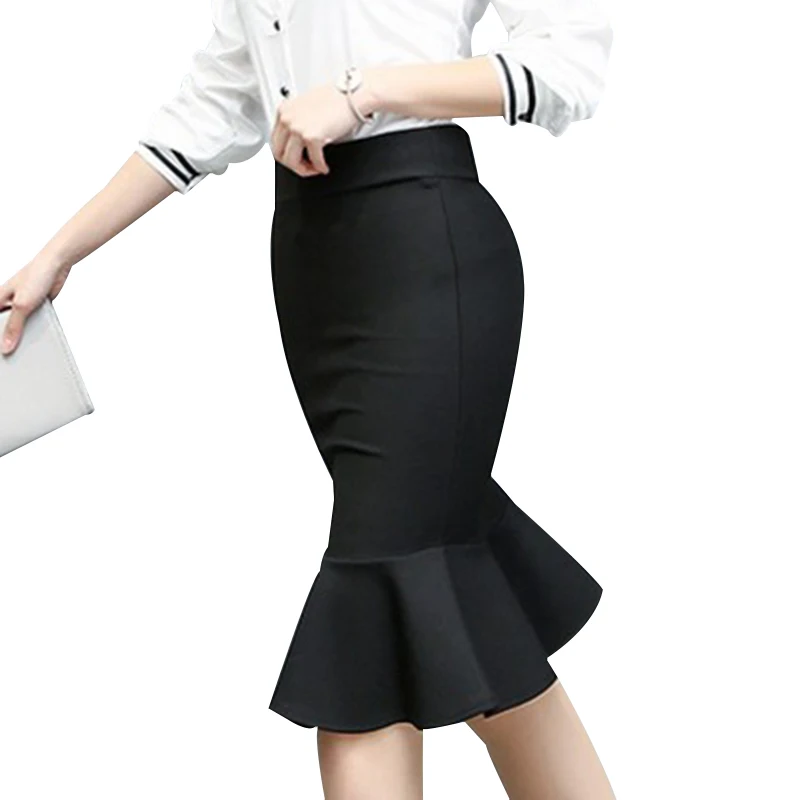 1pcs/lot Drop shipping female Mermaid Skirt Slim Mid Pencil Skirt ...