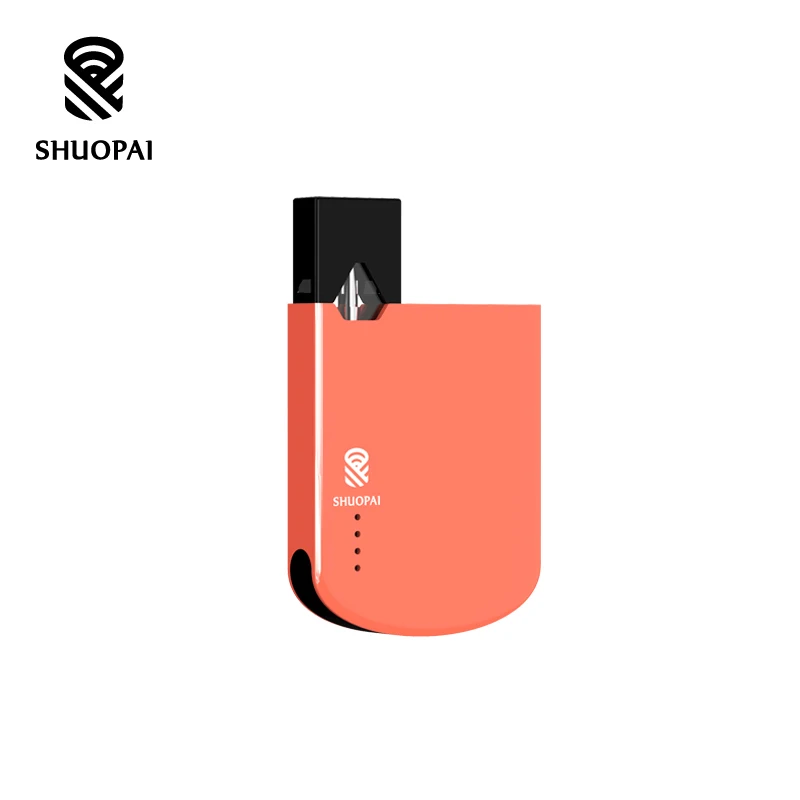 

Orginal SHUOPAI Revo Pod Starter Kit 400mAh Built-in Battery With 0.7ml Capacity 1.8ohm Ceramic Coil Pod Cartridge Vapor Kit