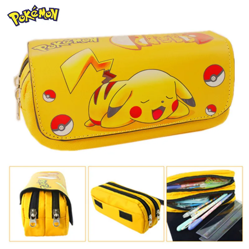  2016 Cartoon Pencil Pen Case Gravity Falls Totoro Dragon Ball Zelda Adventure Time Cosmetic Makeup Coin Pouch Zipper Bag 