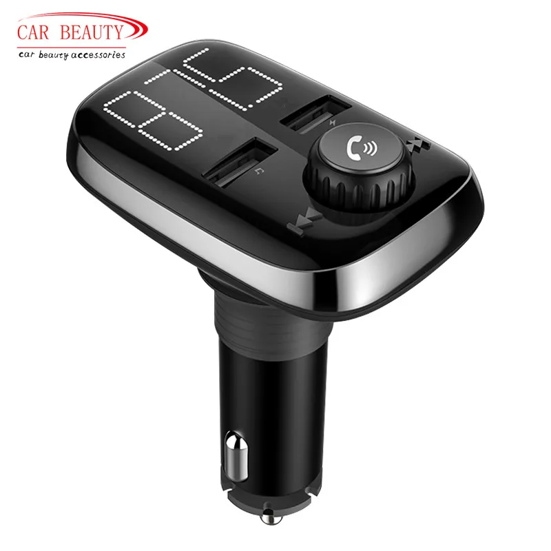 3.4A Bluetooth Car USB Charger FM Transmitter Wireless Radio Adapter MP3 Player