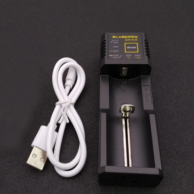 Светодиодный дисплей USB Смарт Зарядное устройство 18650 Батарея Зарядное устройство для 26650 16340 RCR123 14500 Ni-Cd перезаряжаемые аккумуляторы Зарядное устройство - Цвет: Черный