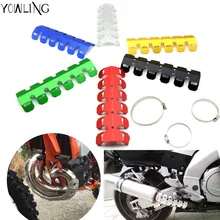 Motorcycle Accessories Exhaust Muffler Pipe Leg Protector Heat Shield Cover For Kawasaki KTM Yamaha Honda BMW Ducati Dirt Moto