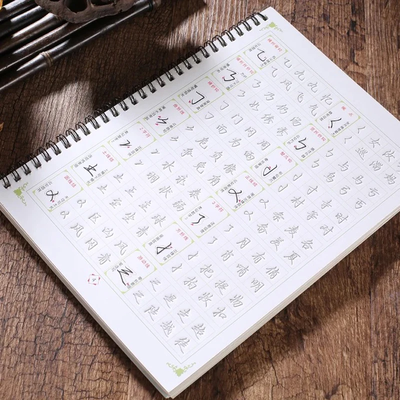 Tanie Xingkai 3D chińskie znaki wielokrotnego użytku kaligrafia zeszyt kasowalne wkłady atramentowe dowiedz się mandarynka hanzi dzieci ręka napis