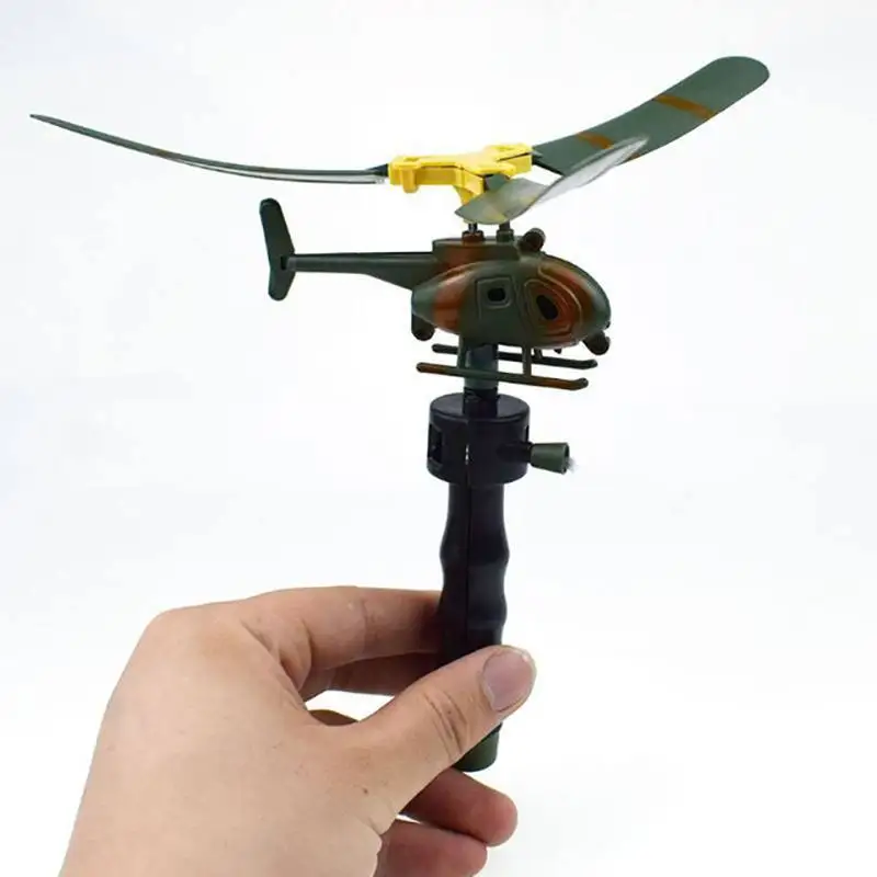 Потяните струнную ручку развивающий вертолет забавные игрушки на открытом воздухе подарок для детей игрушки от ветра 2019