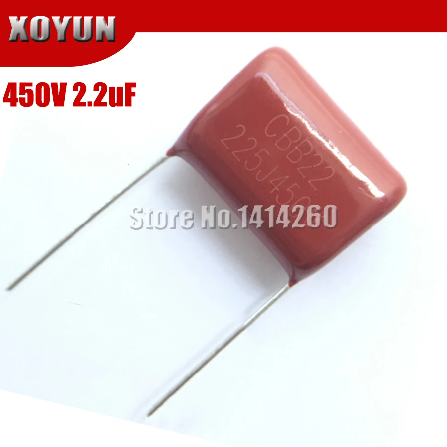 Polypropylene Film Capacitors 2200nF (2.2UF)/450v (225K