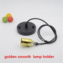 Электрическая лампочка эдисона ретро люстра E27 Золотой обтекаемые контуры держатель ностальгия Ресторан Бар креативного освещения аксессуары