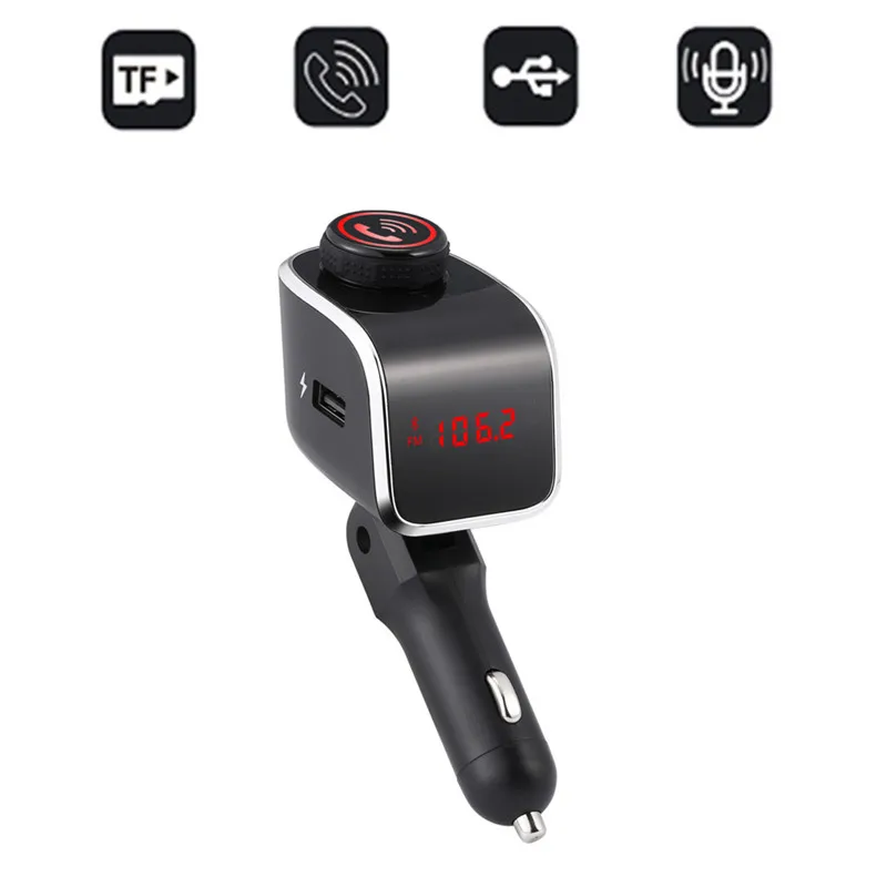 

BBL03 Bluetooth Car Kit Wireless Hands-free Call Fm Transmitter MP3 Player 5V/2.1A USB Car Charger Support U Disk/TF Card