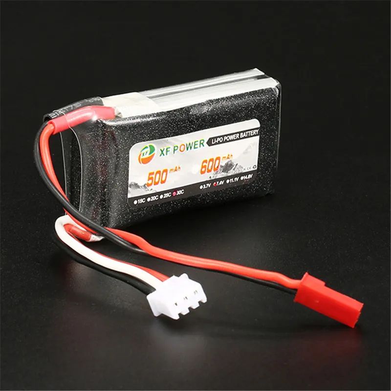 Новое поступление аккумуляторная батарея xf power 7 4 в 600 мАч 2S 30C Lipo JST вилка