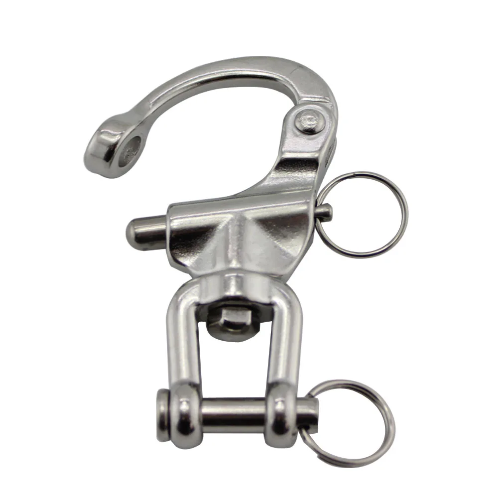 87mm Jaw Swivel Snap Tack Shackle for Sailboat 316 Stainless Steelin