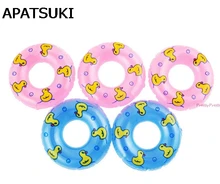 5Pcs lot Dolls Accessory Swimming Buoy Lifebelt Ring For Barbie Doll Accessories Baby Girl Dollhouse Toys