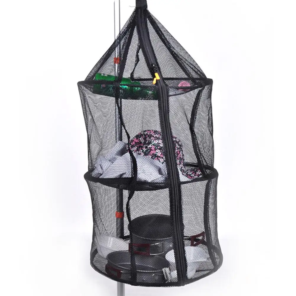 Mounchain outdoor tools 3 Shelf Hanging Zipper Storage Net Organizer