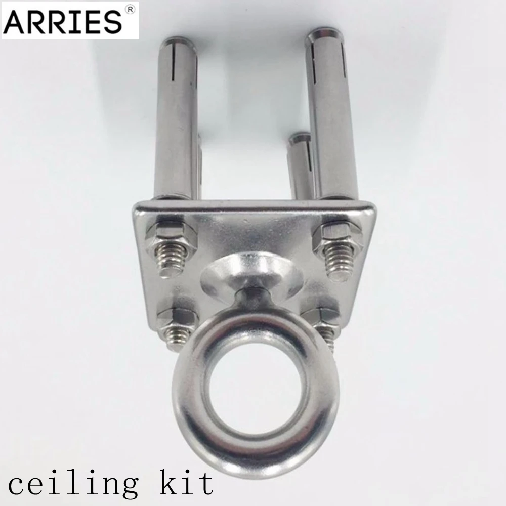 Rotatable Yoga Swing Hanger Kit Steel Ceiling Hammock Mount Anchor