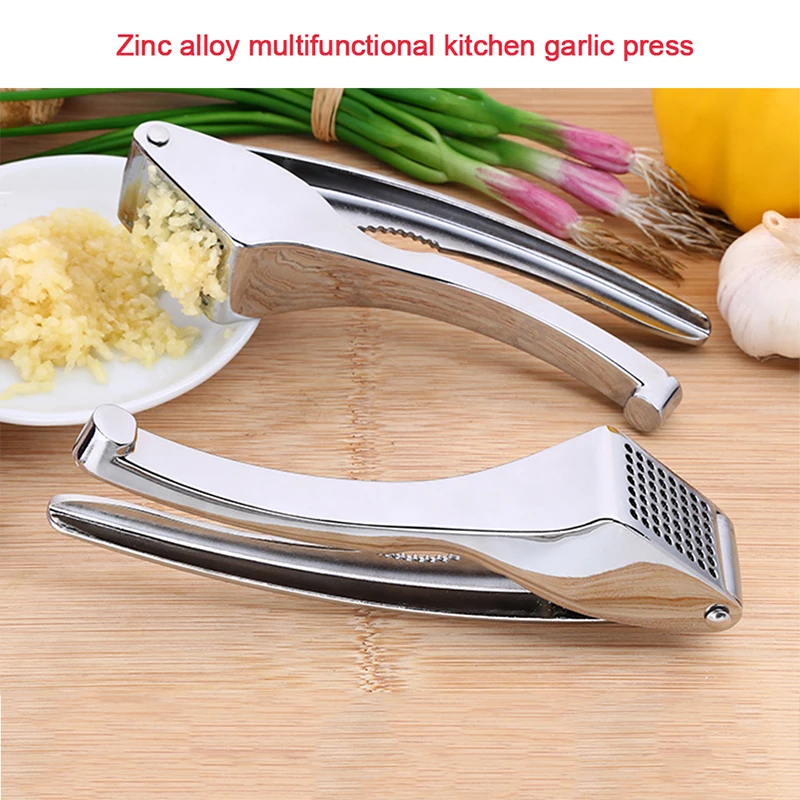 Kitchen font b Gadgets b font Accessories Garlic Press Cooking Fruit Vegetable Slicer Cutter Tools Zinc