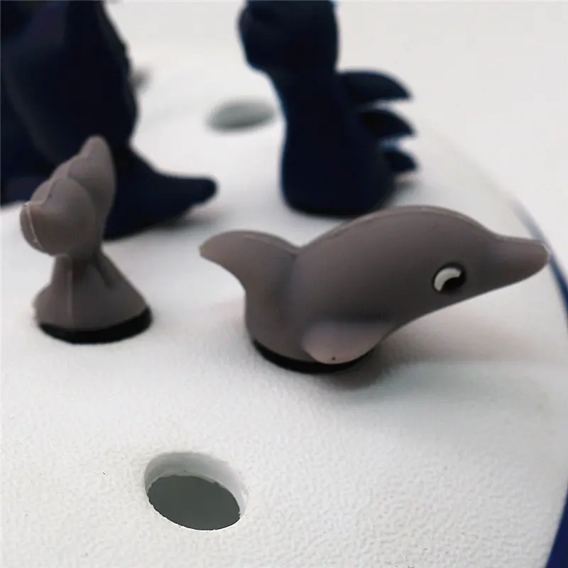 Novelty 3D Dragon Snake Garden Shoe Decoractions Cartoon Animals Style Croc Shoe Charm Accessories Give Your Child the Best Gift