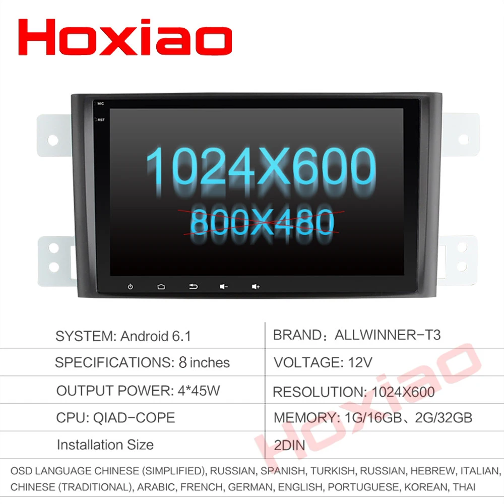 8 дюймов HD 1024*600 Android для suzuki grand 2006-2013 vitara Escudo Автомобильный gps 2din навигация радио мультимедиа плеер с BT