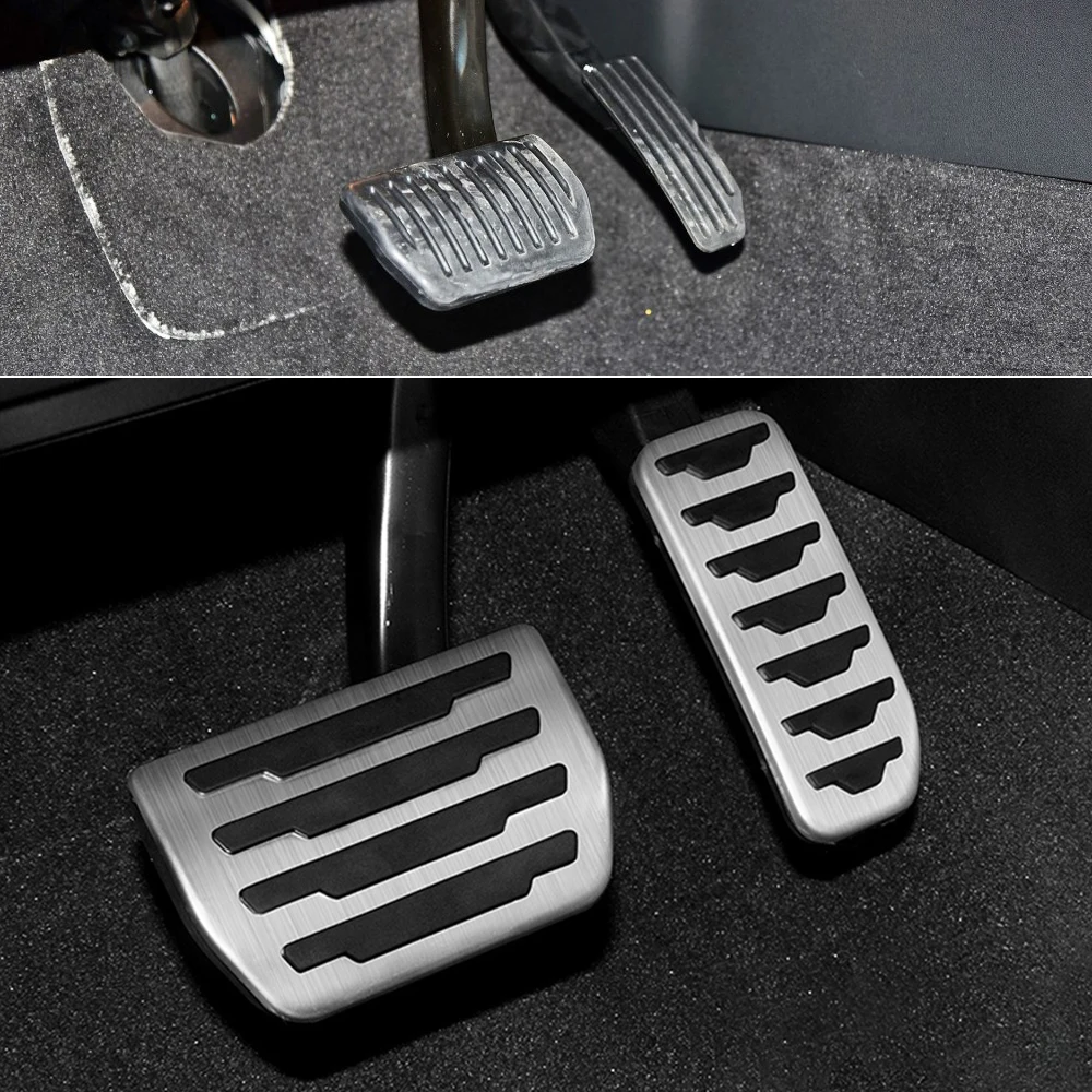 Car Pedals Cover For Land Rover Discovery Sport For Range Rover Evoque 12-17 Car Fuel Gas Brake Pedal Cover Trim Car Accessories