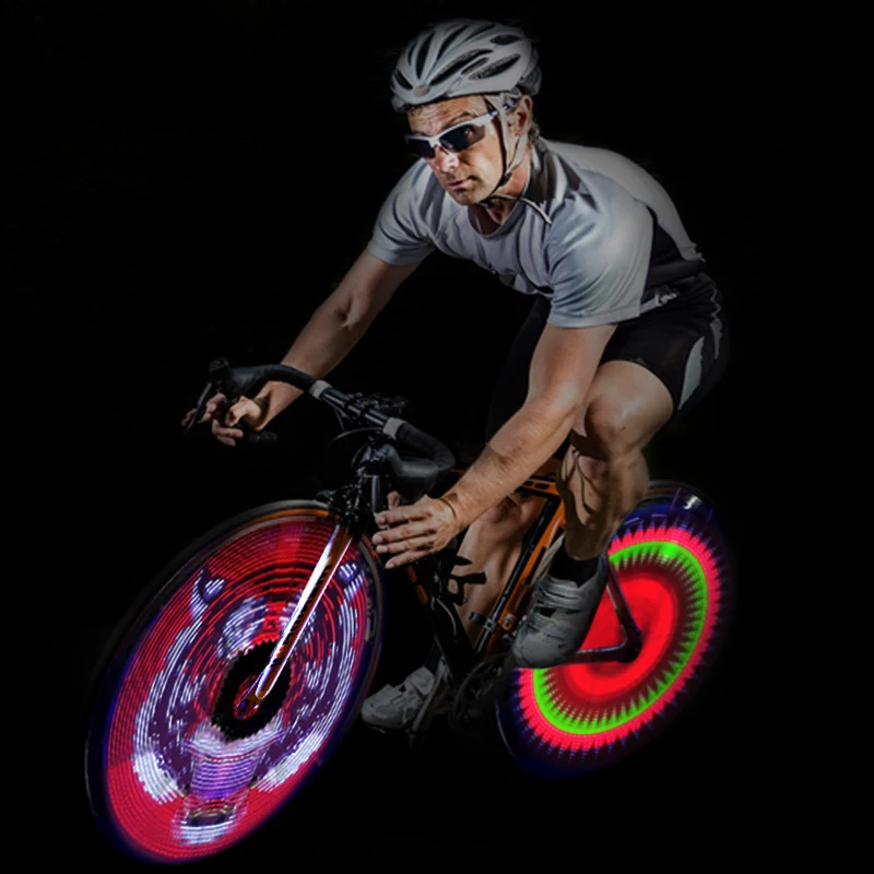 Excellent 64 LED Rechargeable DIY Wheel Light Spoke Light Auto Speed Change Programmable DIY Light Bicycle Accessories Waterproof 4 Excellent 64 LED Rechargeable DIY Wheel Light Spoke Light Auto Speed Change Programmable DIY Light Bicycle Accessories Waterproof 4