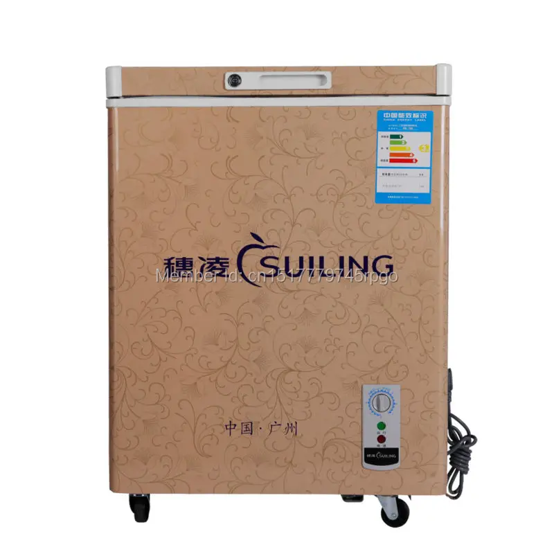 Folding Top Single Door Ice Cream Freezer Beer Beverages Cooler Compact