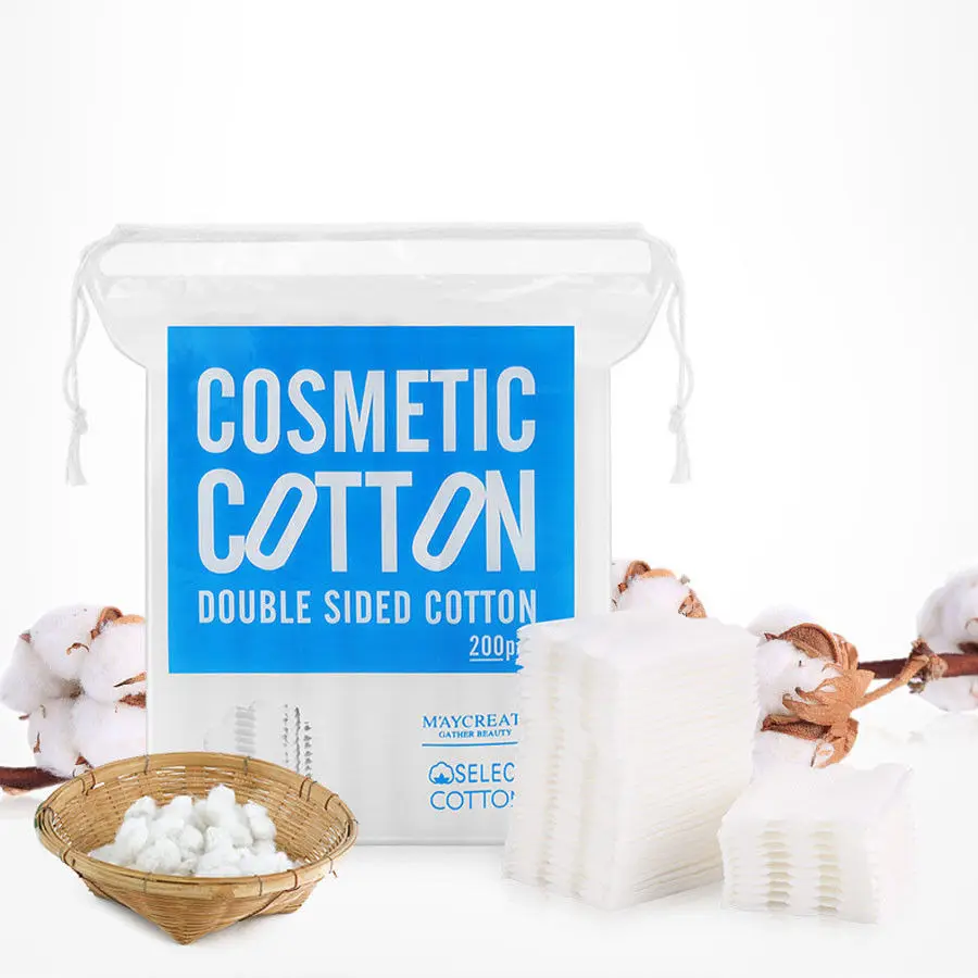 200Pcs/Pack MayCreate Makeup Remover Skin Care Organic Facial Cotton