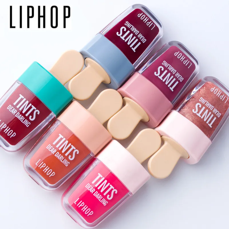 1 шт. LIPHOP стойкий тинт для губ 6 цветов жидкая губная помада Rouge A Levres Labial Matte Lip Gloss Sexy