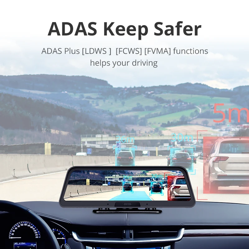 Pаспродажа Автомобильный видеорегистратор ANSTAR E98, 4G, Android, не встроенная батарея, камера 8 дюймов, зеркало заднего вида, камера, font b GPS b font , ADAS, зеркальный видеоре...