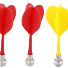 Новинка, 6 шт., изысканная мишень Bullseye, красная, Желтая Пластиковая Магнитная игла для дротиков