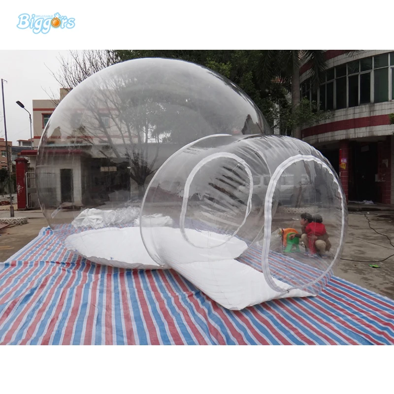

Inflatable Clear Bubble Camping Tent For Outdoor Event With Blowers