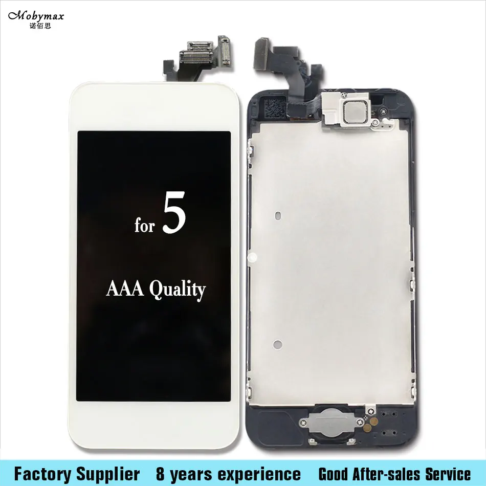 

Mobymax For iPhone 5 6 6s plus Screen Assembly Home button front camera speaker for iphone 5 6 6 plus LCD Display Digitizer