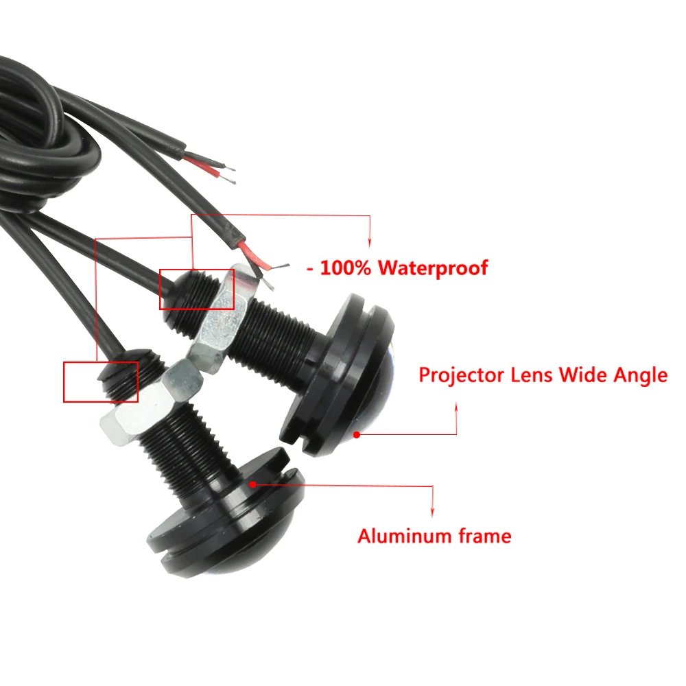 23 мм LED Eagle Eye Light 3 чипа 5730 SMD DRL Автомобильные дневные ходовые огни Автомобильная