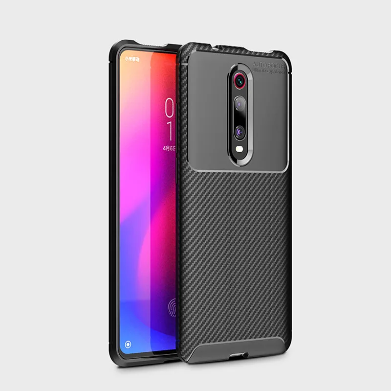 Бампер для Xiaomi mi 9 T мягкое силиконовое покрытие чехол xaomi xiomi mi 9 T Pro карбоновые чехлы для телефонов 9 T mi 9 T Xiao mi 9 T - Цвет: Black