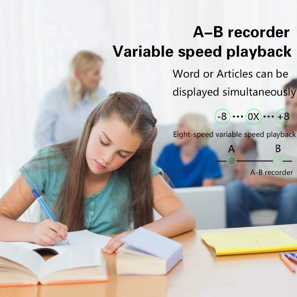 Mp3 плеер с Bluetooth 8 ГБ портативный музыкальный fm радио наушниками сенсорная кнопка