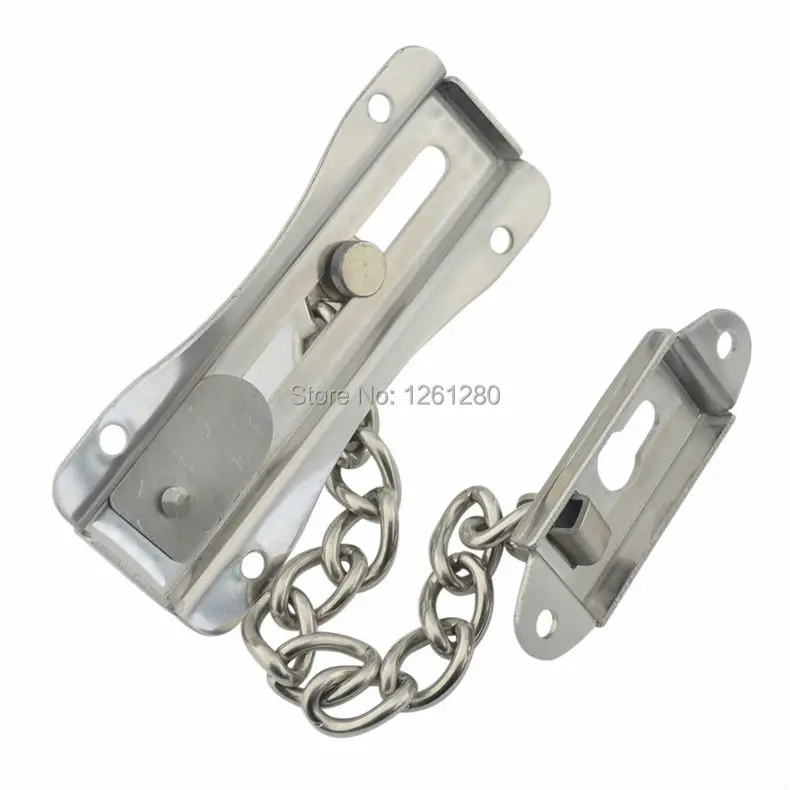 

free shipping stainless steel Anti-theft deduction Security chain hotel home window door bolt lock household hardware part latch