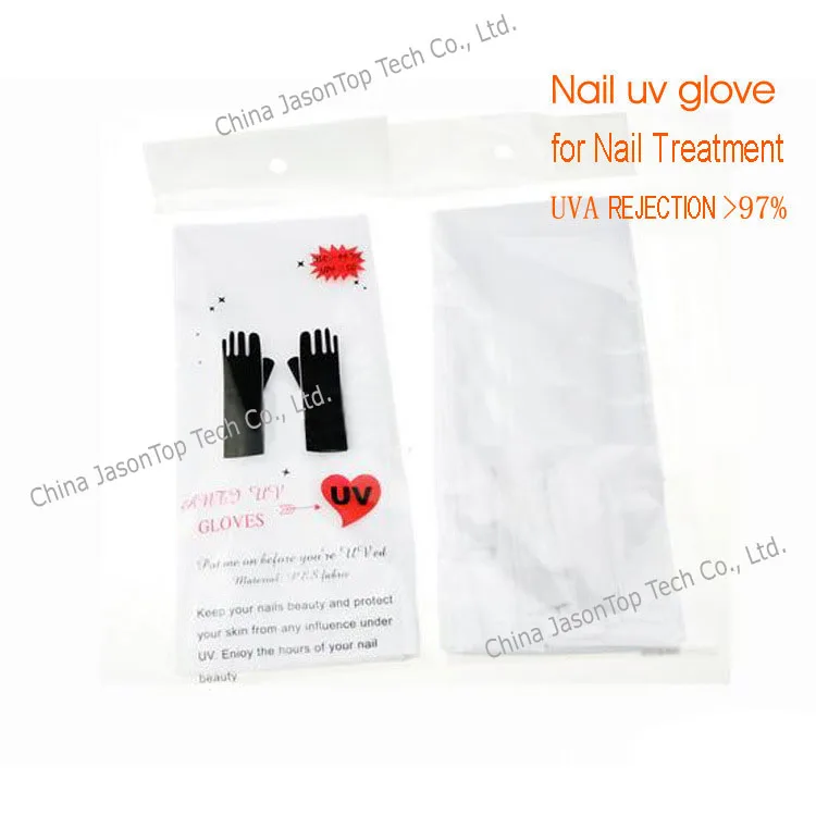 Перчатки с защитой UV перчатки без пальцев Дизайн ногтей лак ультрафиолетовая варежки анти-УФ-стоп излучения UV лампа лечения