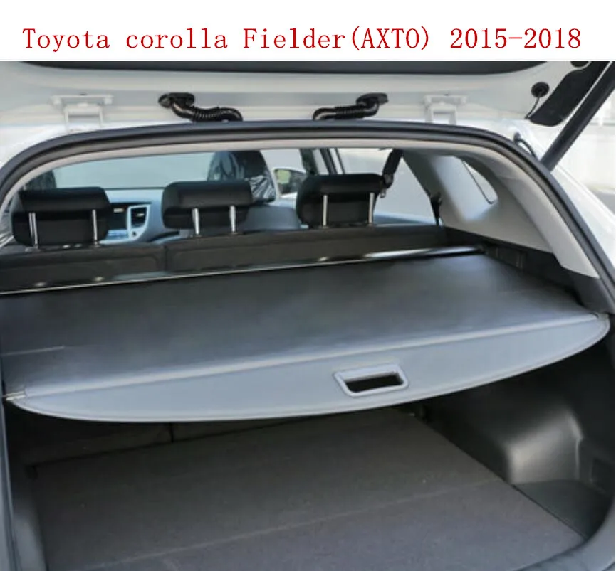 

JINGHANG Car Rear Trunk Security Shield Screen shade Cargo Cover Fits For Toyota corolla Fielder(AXTO) 2015 2016 2017 2018