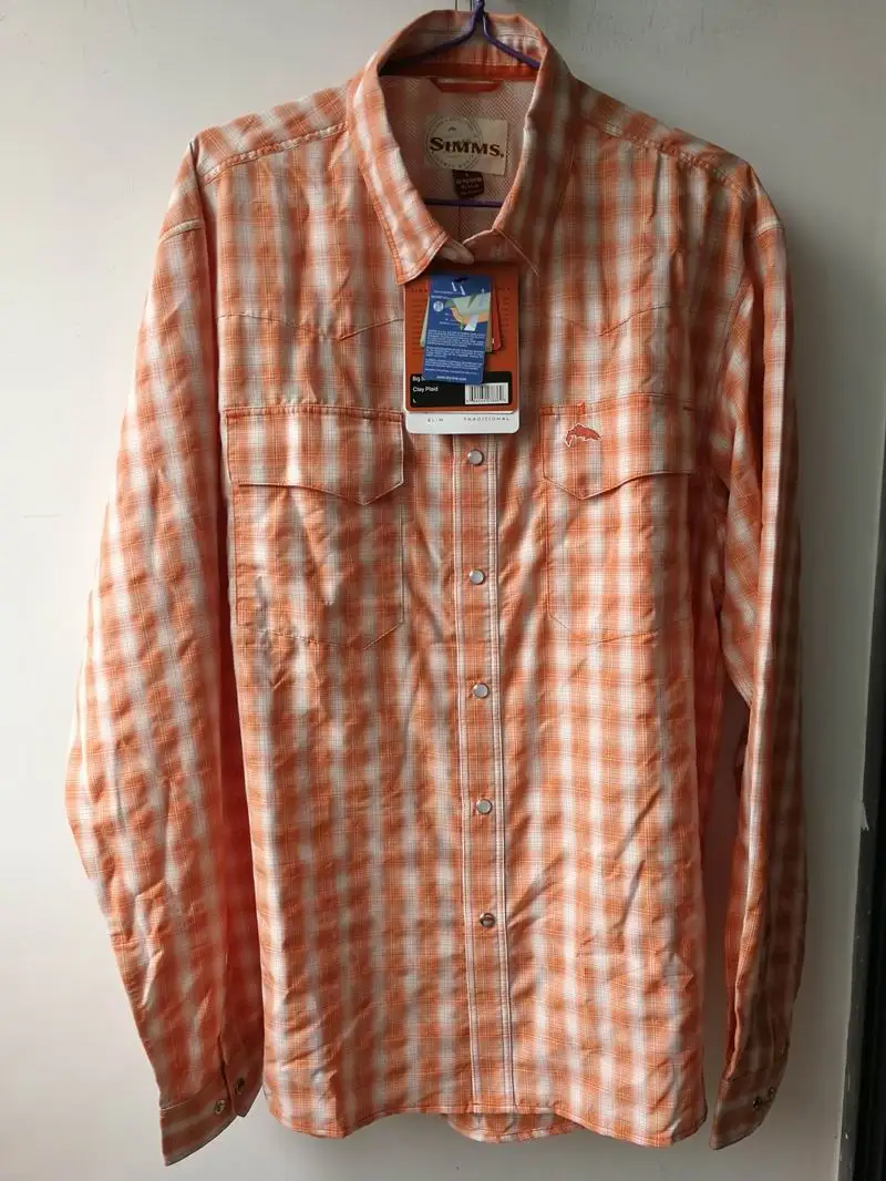 orange plaid