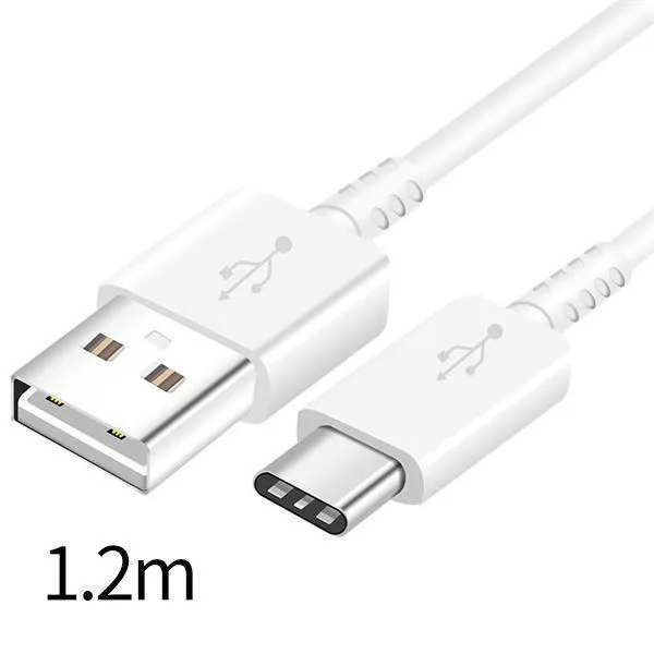 usb type C кабель USB C зарядный кабель type-C провод для Samsung Galaxy A5 A7 A8 A9 A8s S8/S9 Plus/Note8 - Цвет: white