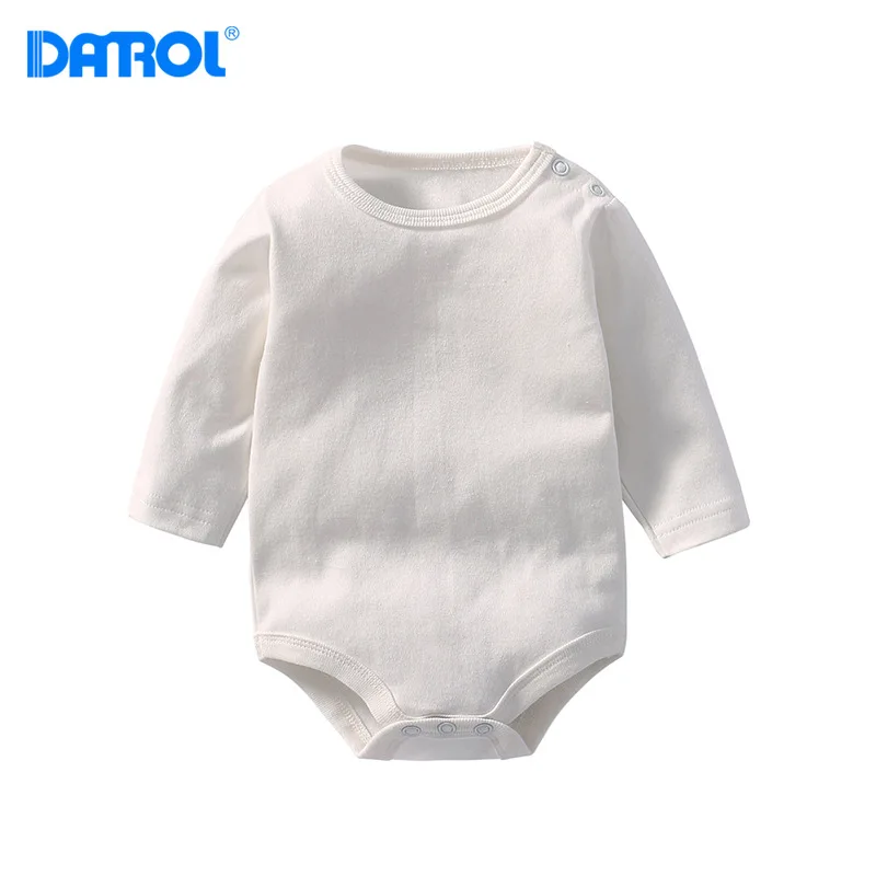 DANROL Baby 100 Cotton bodysuits Infant Soft Long Sleeve Clothing