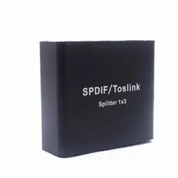 Мини SPDIF 1x3 цифровой волоконно-оптический разветвитель 1 вход 3 аудио выход Splitter адаптер @ DJA99