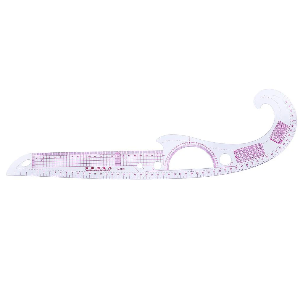 6Pcs Sewing French Curve Ruler Set Drawing Measuring Ruler for Tailor or Students