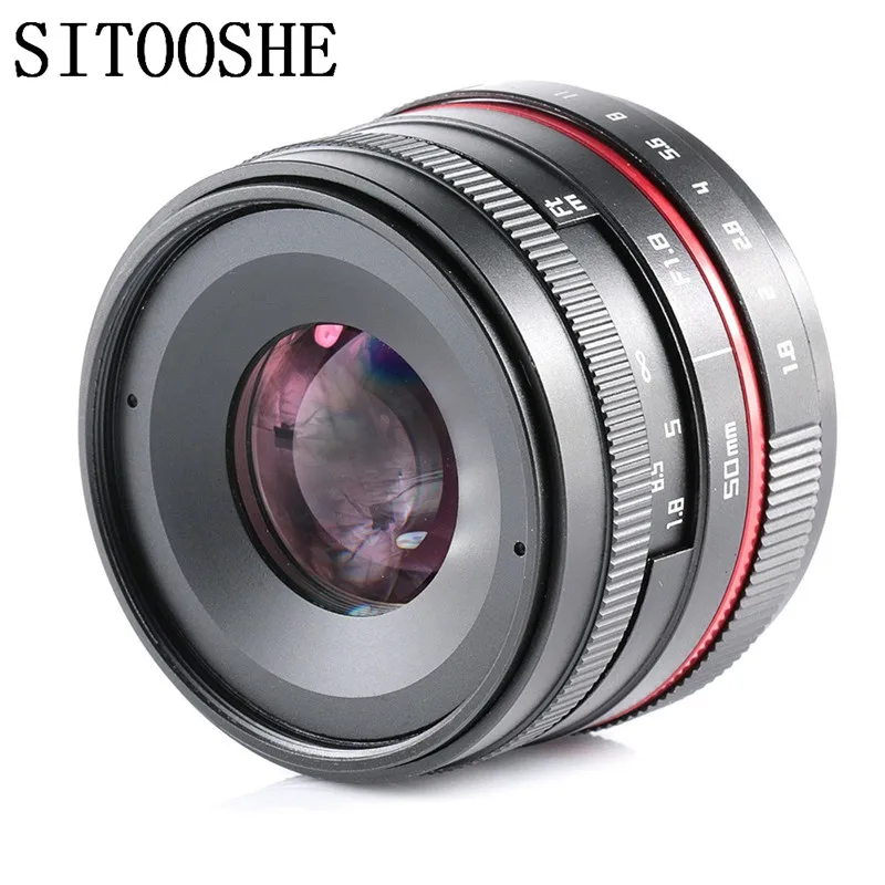 Ручной фокус объектив 50 мм f1.8 для Canon Nikon SONY E Mount Micro M4/3 Fujifilm FX Pentax Samsung|Объективы